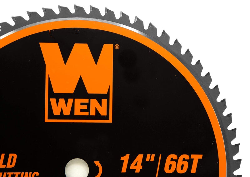 WEN BL1466 14-Inch 66-Tooth Carbide-Tipped Professional Metal Saw Blade for Mild Steel Cutting - Image 2